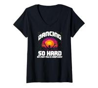 Womens Dancing so Hard My feet File a Complaint V-Neck T-Shirt