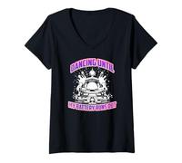Womens Dancing Until My Battery Runs Out V-Neck T-Shirt