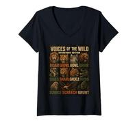Womens Dangerous Edition Voices of the Wild Vintage Novelty Gift. V-Neck T-Shirt