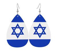 Women'S Dangle Earrings Israel Trendy Leather Dangle Drop Earrings Fashionable Pierced Earring For Festival Women Beach