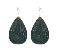 Women'S Dangle Earrings Mystic Starry Crow Trendy Dangle Hoop Earrings Fashionable Drop Earring For Decoration Party Married