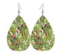 Women'S Dangle Earrings Watercolor Cute Camel Llama Trendy Leather Dangle Drop Earrings Fashionable Holiday Earring For Women Decoration Party