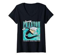 Womens Danny Phantom Going Ghost 90's Throwback Retro Cartoon V-Neck T-Shirt