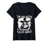 Women's Dark Witch T| Halloween Party T | Witchcraft T Wicca Witches V-Neck T-Shirt