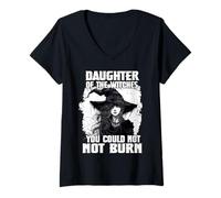 Women's Dark Witch T| Halloween Party T | Witchcraft T Wicca Witches V-Neck T-Shirt