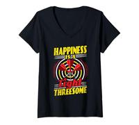 Women's Dart Players Board Darts Lover Pub Game Bullseye Champion V-Neck T-Shirt