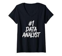 Womens Data Analyst V-Neck T-Shirt