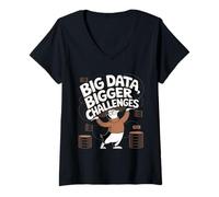 Womens Data and Challenges Data Engineer Data Analyst Engineering V-Neck T-Shirt