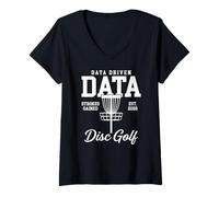 Women's Data Driven Data Strokes Gained Disc Golf V-Neck T-Shirt