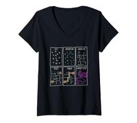 Women's Data Science Knowledge Graph Analytics Process Humor V-Neck T-Shirt