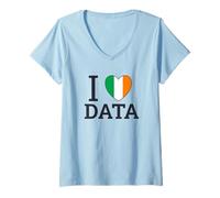 Womens Data Science St Patricks Day Data Scientist and Data Analyst V-Neck T-Shirt