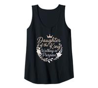 Womens Daughter of the King - Walking in Purpose Christian Tank Top