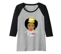 Womens Daughter Of Zion Gift For Young Rastafarians Raglan Baseball Tee