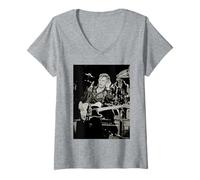 Women's Dave Edmunds Rockpile Singer Live By Dick Barnatt V-Neck T-Shirt