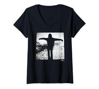 Women's Dave Gahan Depeche Mode Devotional Tour by Phil Nicholls V-Neck T-Shirt