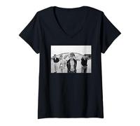 Womens Dave Gahan Electronic Band Depeche Mode The Berlin Wall V-Neck T-Shirt