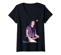 Womens Dave Grohl Foo Fighters Live By Andy Willsher V-Neck T-Shirt