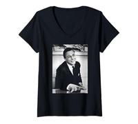 Women's David Attenborough Blue Planet Earth Nature Documentarian V-Neck T-Shirt