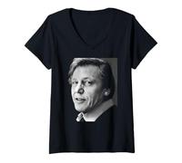Women's David Attenborough Life On Earth Nature TV Broadcaster V-Neck T-Shirt