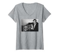 Women's David Attenborough Life On Earth Nature TV Controller V-Neck T-Shirt