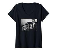 Women's David Attenborough Nature TV Controller Life On Earth V-Neck T-Shirt