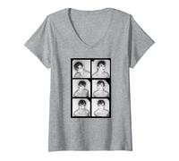 Womens David Bowie Scary Monsters Film Roll Chris Duffy Photography V-Neck T-Shirt