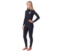 Womens Dawn Patrol 5/3mm Back Zip Wetsuit in Black