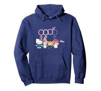Women's Day Hello Kitty My Melody Sanrio Cute Japan Pullover Hoodie, Adult Unisex, Navy Blue, Small