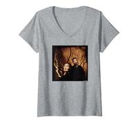Womens Dead Can Dance Lisa Gerrard Brendan Perry by Michael Grecco V-Neck T-Shirt