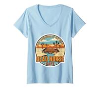 Women's Dead Horse Cafe Best Barbeque in The West V-Neck T-Shirt