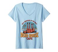 Women's Dead Horse Cafe Best Barbeque in The West V-Neck T-Shirt