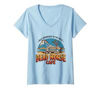 Women's Dead Horse Cafe Best Barbeque in The West V-Neck T-Shirt