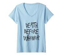 Women's Death Before Dishonor T-Shirt V-Neck T-Shirt