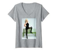 Womens Debbie Harry Blondie Call Me Duffy Archive Photography V-Neck T-Shirt