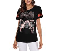 Women's Debbie Singer Harry-Music Band Summer T-Shirt Multi-Sided Graphic Tees Novelty Cool Short-Sleeve Shirts Multicoloured S