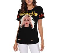 Women's Debbie Singer Harry-Music Band Summer T-Shirt Multi-Sided Graphic Tees Novelty Cool Short-Sleeve Shirts Multicoloured XXL