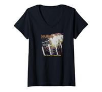 Women's Def Leppard - LA Forum V-Neck T-Shirt, Black, XX-Large
