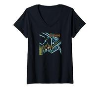 Womens Def Leppard - Love Bites V-Neck T-Shirt