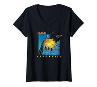 Womens Def Leppard - Pyromania Album V-Neck T-Shirt