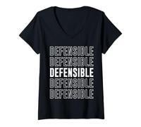 Womens Defensible V-Neck T-Shirt