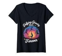 Womens Defying Gravity Since Forever Aerial Dancers V-Neck T-Shirt