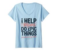 Women's Delivery Nurse Labor RN Moms L&D Nurse V-Neck T-Shirt