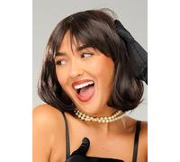 Womens Deluxe Flapper Girl 1920s Brown Bob Wig