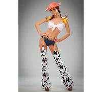 Womens Deluxe Jessie Style Playful Cowgirl Costume (Small (UK 8))
