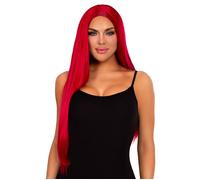 Leg Avenue Women’s Long Straight Centre Part Wig, Red, One Size