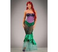 Womens Deluxe Little Mermaid Ariel Style Costume (Medium (UK 10-12))