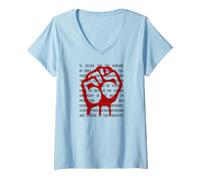 Women's Democratic Socialist America Working Class V-Neck T-Shirt