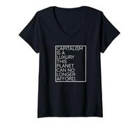 Women's Democratic Socialist Anti Capitalism V-Neck T-Shirt