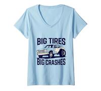 Women's Demolition Derby Demo Driver Demo Derby V-Neck T-Shirt