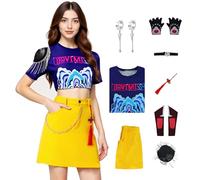 Womens Demon Hunters Costume Rumi Mira Zoey Cosplay Halloween Performance Deluxe Suit, Type 2, Large